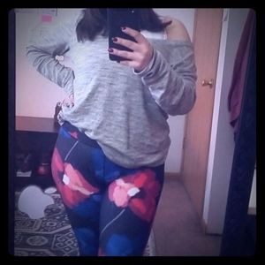 Fabletics Flowered Mesh Leggings